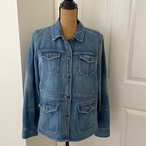 J. Crew Jean Jacket size: L